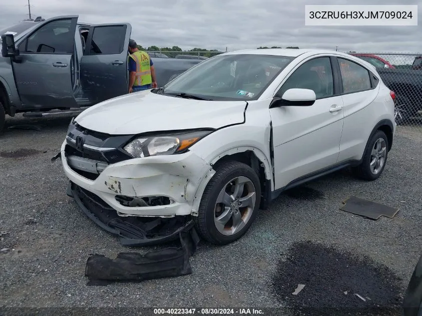 2018 Honda Hr-V Lx VIN: 3CZRU6H3XJM709024 Lot: 40223347