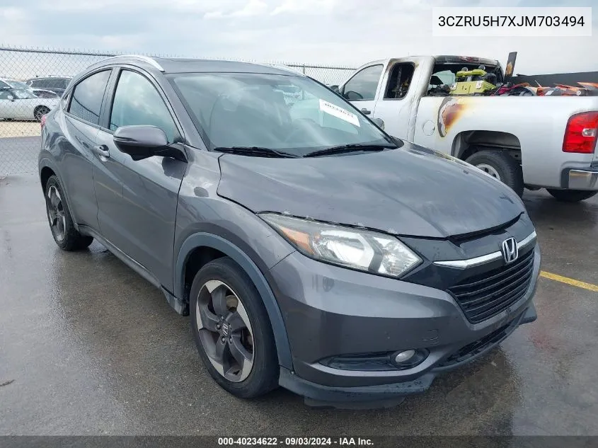 3CZRU5H7XJM703494 2018 Honda Hr-V Ex-L