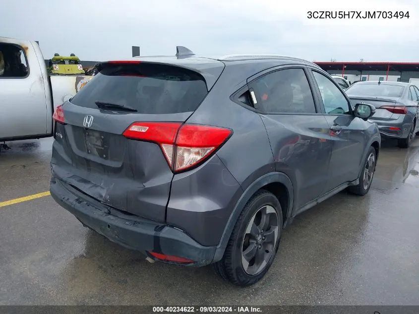 3CZRU5H7XJM703494 2018 Honda Hr-V Ex-L