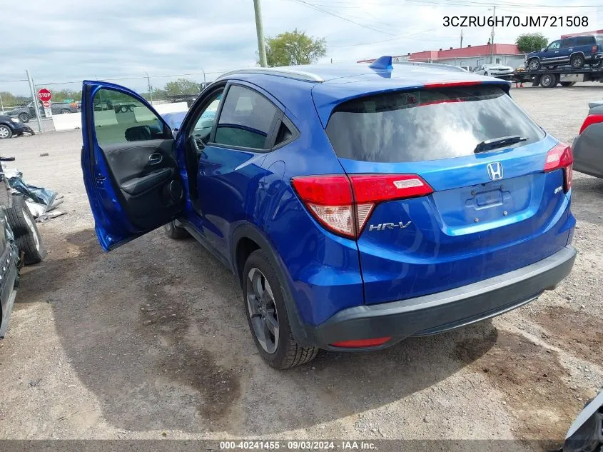 3CZRU6H70JM721508 2018 Honda Hr-V Ex-L