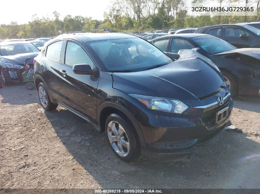 3CZRU6H36JG729365 2018 Honda Hr-V Lx