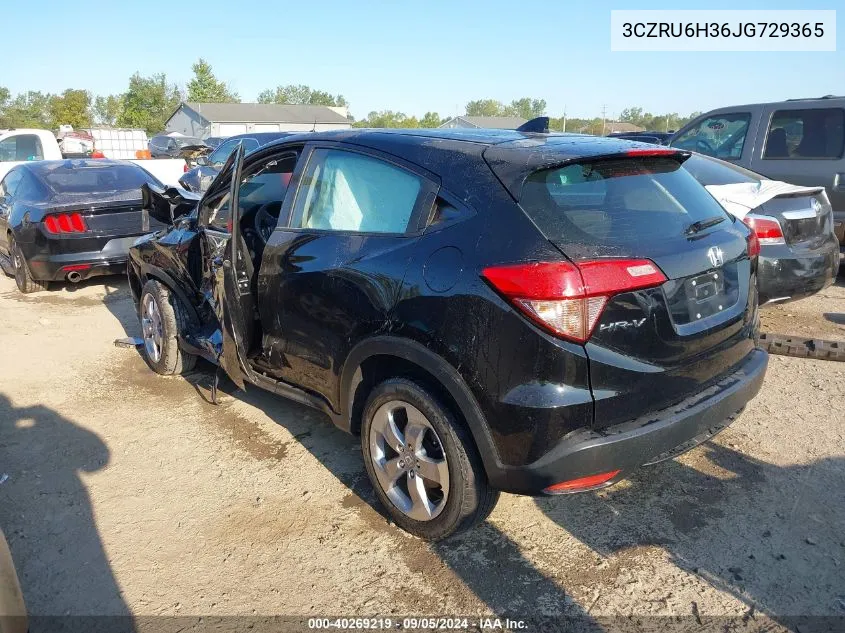 2018 Honda Hr-V Lx VIN: 3CZRU6H36JG729365 Lot: 40269219