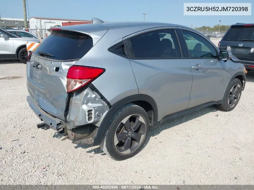 2018 Honda Hr-V Ex VIN: 3CZRU5H52JM720398 Lot: 40282588