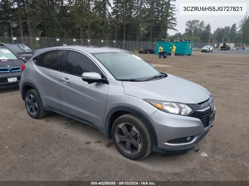 2018 Honda Hr-V Ex VIN: 3CZRU6H55JG727821 Lot: 40298058