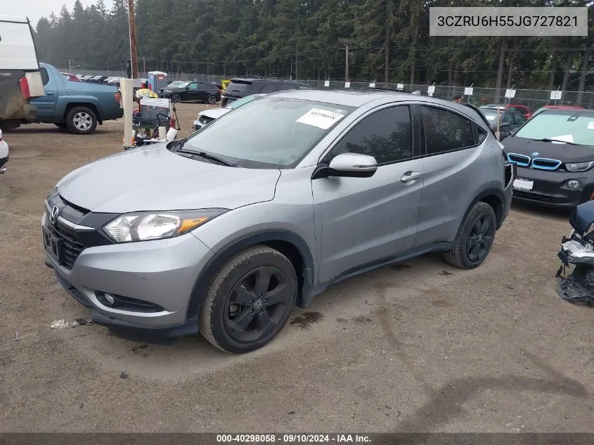 2018 Honda Hr-V Ex VIN: 3CZRU6H55JG727821 Lot: 40298058