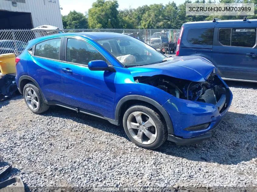 3CZRU6H30JM703989 2018 Honda Hr-V Lx