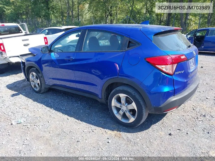 2018 Honda Hr-V Lx VIN: 3CZRU6H30JM703989 Lot: 40299524