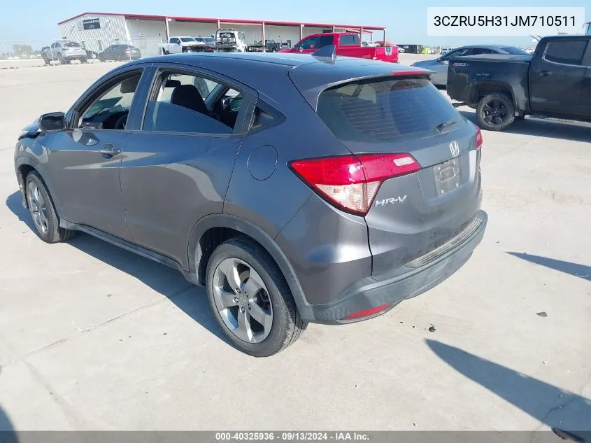 2018 Honda Hr-V Lx VIN: 3CZRU5H31JM710511 Lot: 40325936