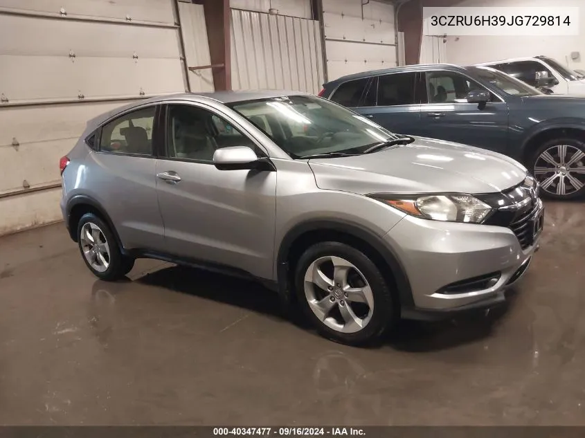 2018 Honda Hr-V Lx VIN: 3CZRU6H39JG729814 Lot: 40347477