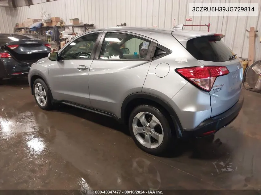 2018 Honda Hr-V Lx VIN: 3CZRU6H39JG729814 Lot: 40347477