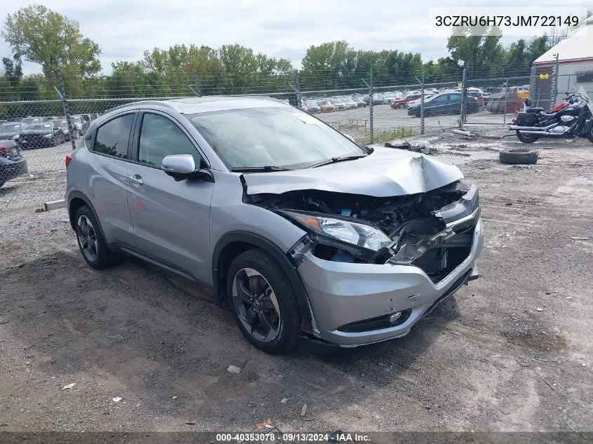 2018 Honda Hr-V Ex-L VIN: 3CZRU6H73JM722149 Lot: 40353078