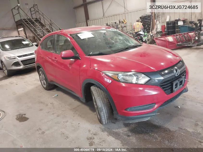 2018 Honda Hr-V Lx VIN: 3CZRU6H3XJG724685 Lot: 40369779