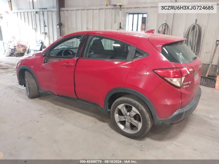 3CZRU6H3XJG724685 2018 Honda Hr-V Lx