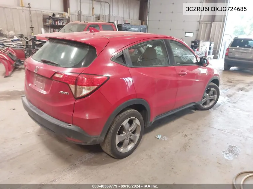 3CZRU6H3XJG724685 2018 Honda Hr-V Lx