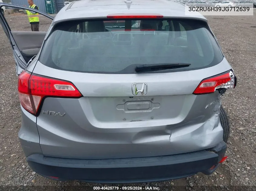 2018 Honda Hr-V Lx VIN: 3CZRU6H39JG712639 Lot: 40425779