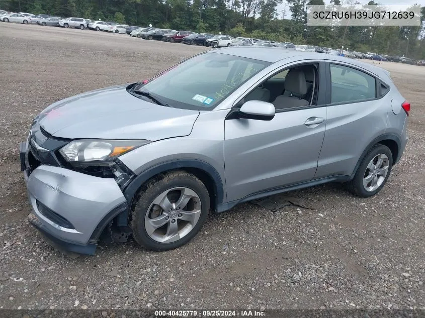 2018 Honda Hr-V Lx VIN: 3CZRU6H39JG712639 Lot: 40425779