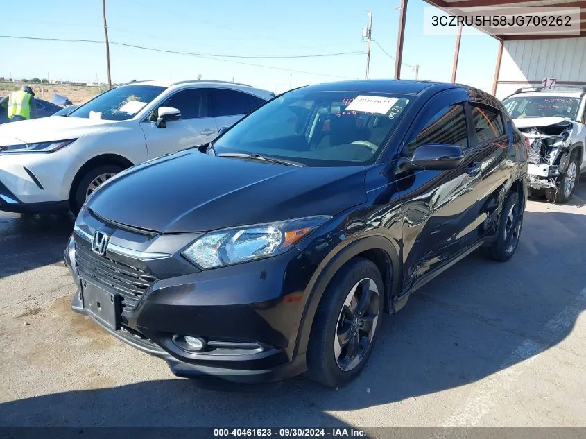 2018 Honda Hr-V Ex VIN: 3CZRU5H58JG706262 Lot: 40461623