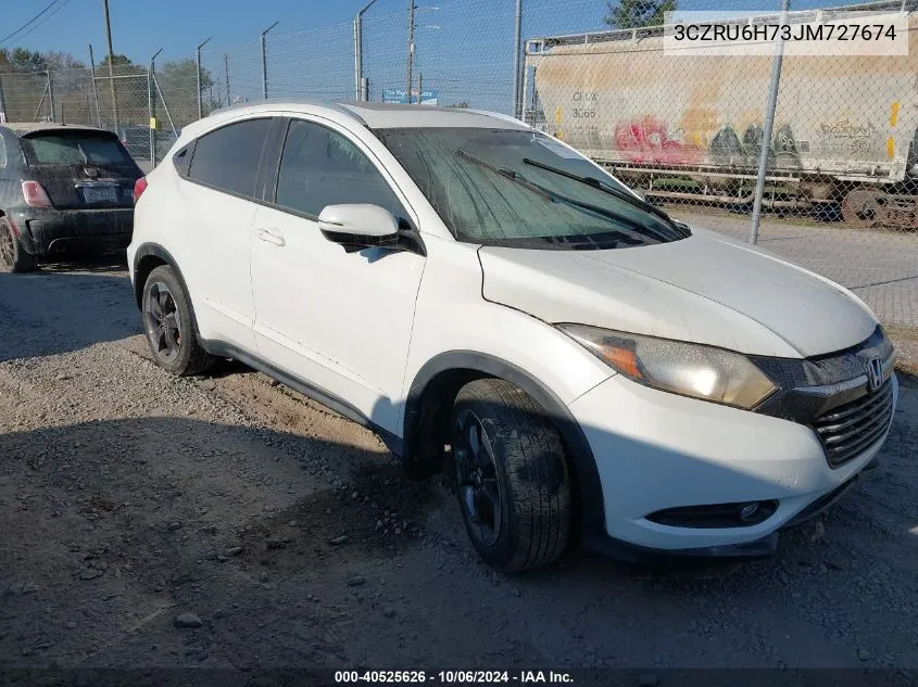 2018 Honda Hr-V Exl VIN: 3CZRU6H73JM727674 Lot: 40525626