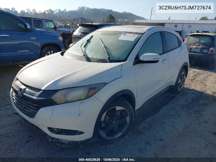 2018 Honda Hr-V Exl VIN: 3CZRU6H73JM727674 Lot: 40525626