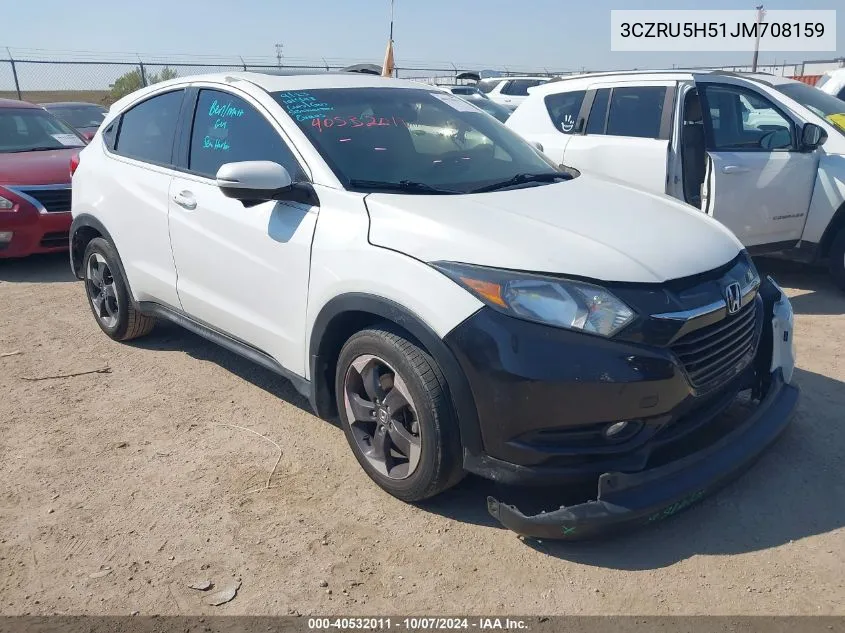 2018 Honda Hr-V Ex VIN: 3CZRU5H51JM708159 Lot: 40532011