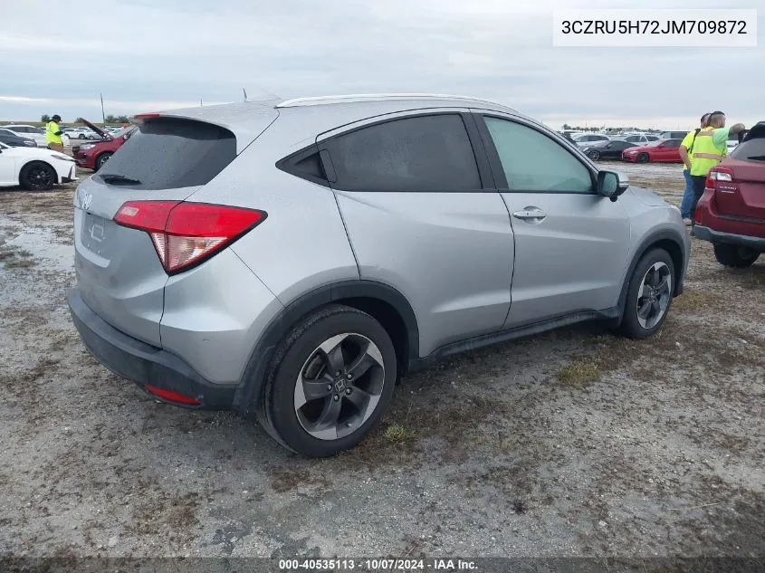 2018 Honda Hr-V Ex-L VIN: 3CZRU5H72JM709872 Lot: 40535113