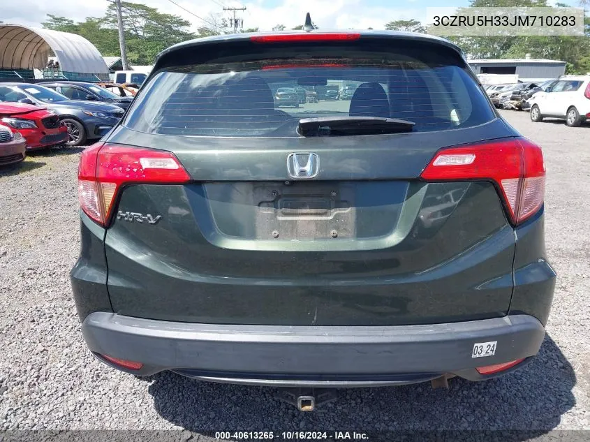 2018 Honda Hr-V Lx VIN: 3CZRU5H33JM710283 Lot: 40613265