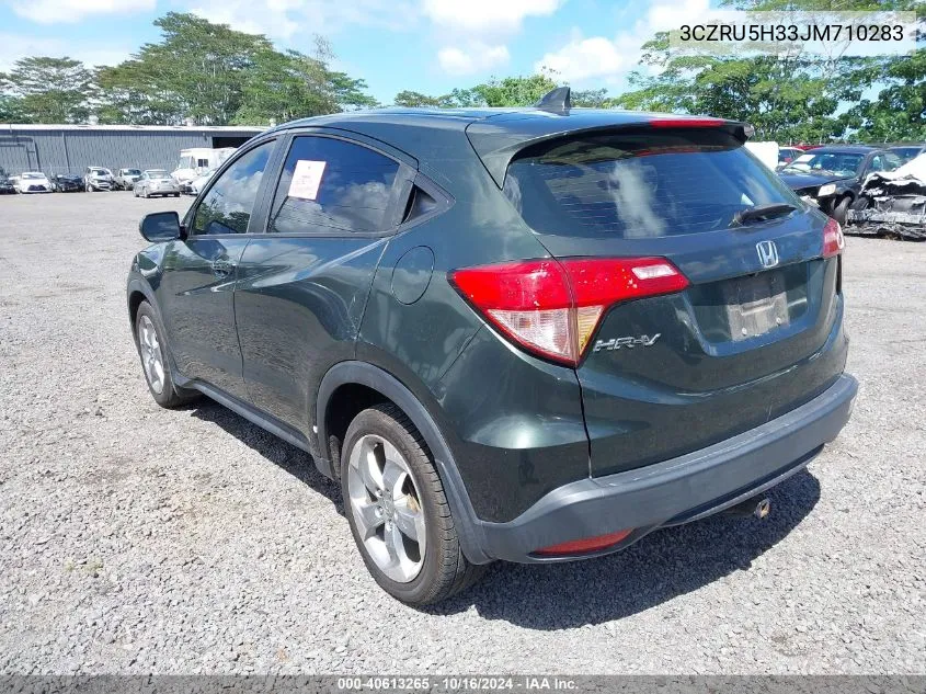 2018 Honda Hr-V Lx VIN: 3CZRU5H33JM710283 Lot: 40613265