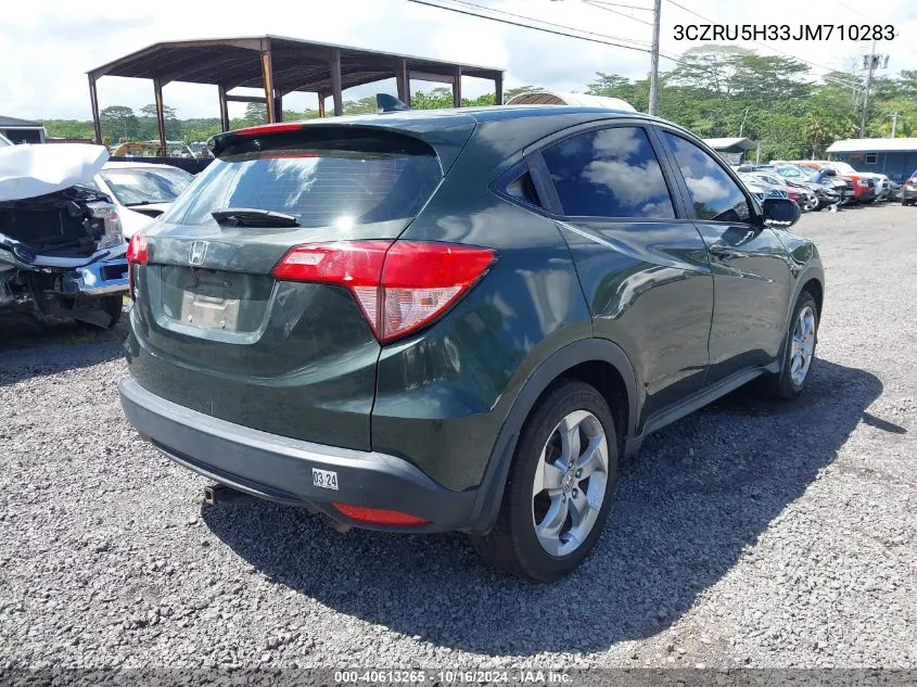 2018 Honda Hr-V Lx VIN: 3CZRU5H33JM710283 Lot: 40613265