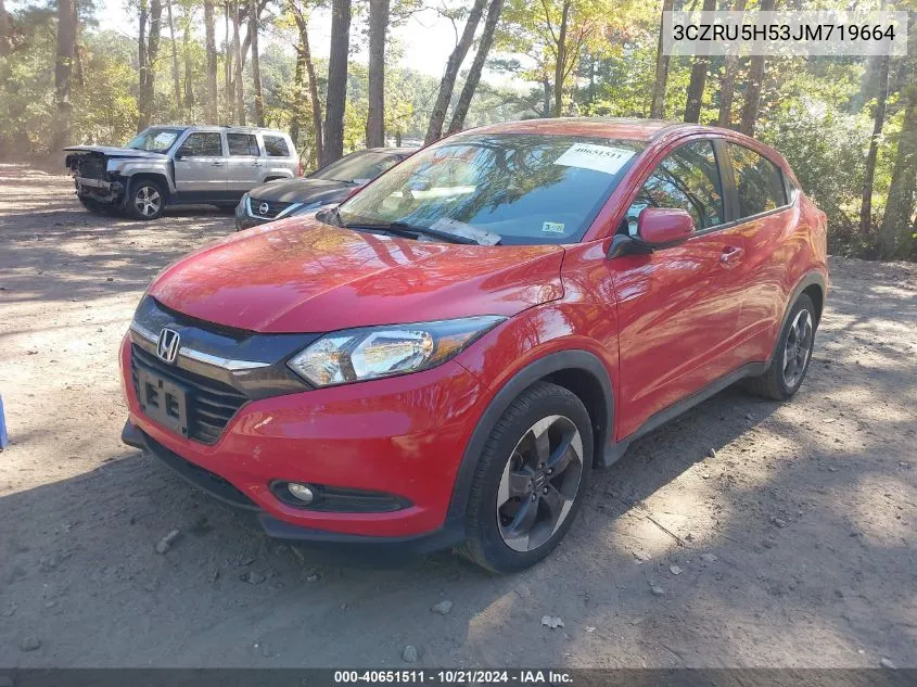 2018 Honda Hr-V Ex VIN: 3CZRU5H53JM719664 Lot: 40651511