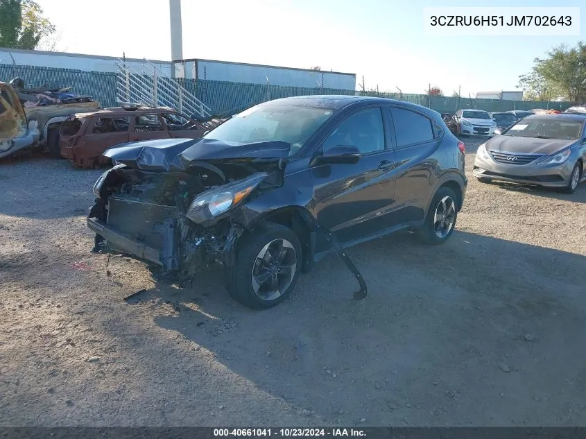 3CZRU6H51JM702643 2018 Honda Hr-V Ex