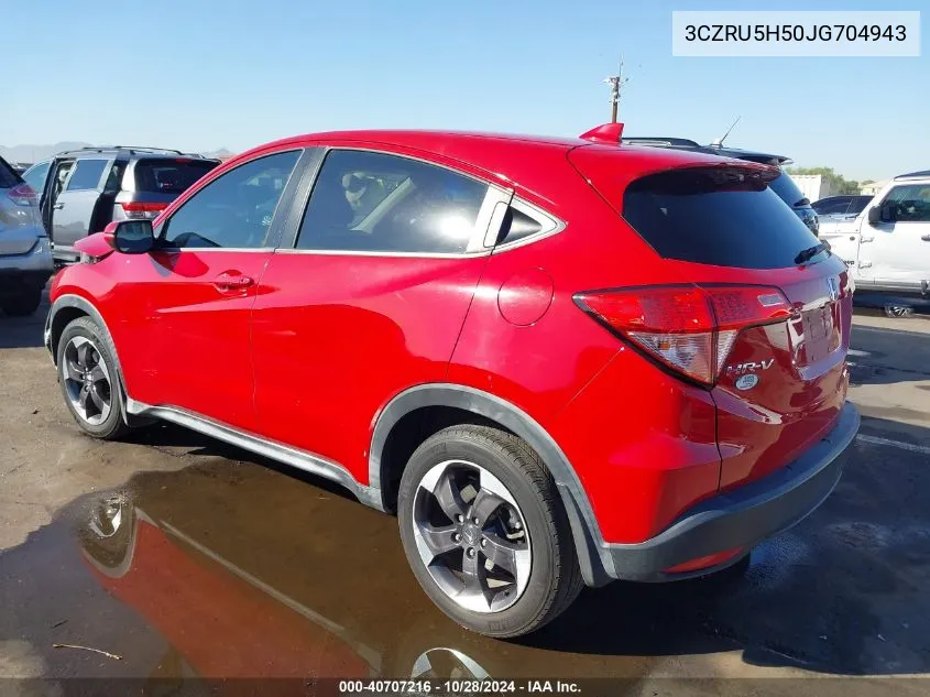 2018 Honda Hr-V Ex VIN: 3CZRU5H50JG704943 Lot: 40707216