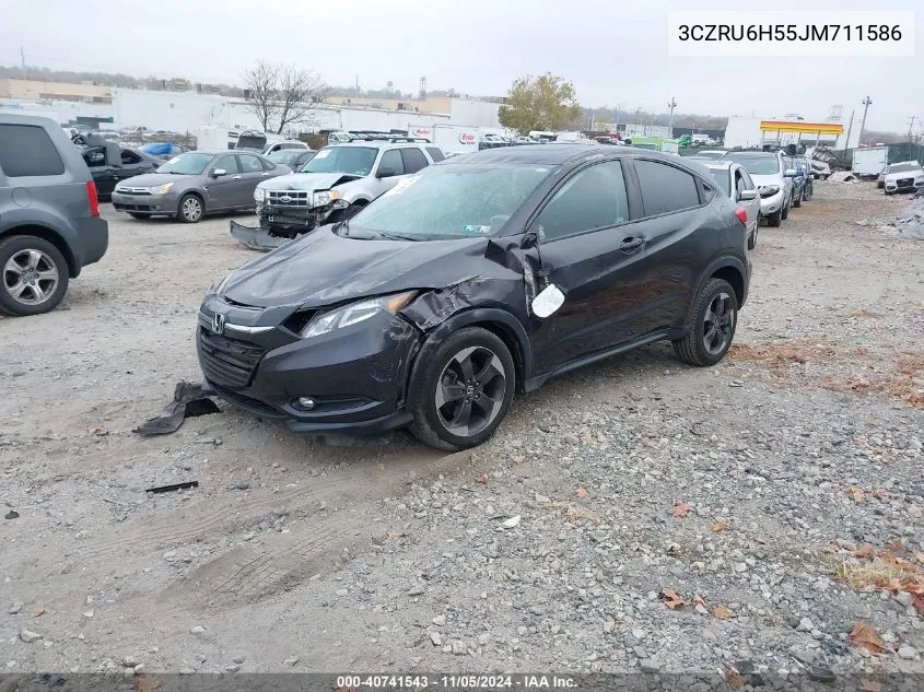 2018 Honda Hr-V Ex VIN: 3CZRU6H55JM711586 Lot: 40741543