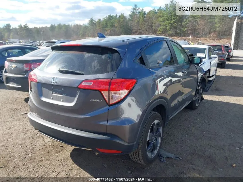 2018 Honda Hr-V Ex VIN: 3CZRU6H54JM725012 Lot: 40773462