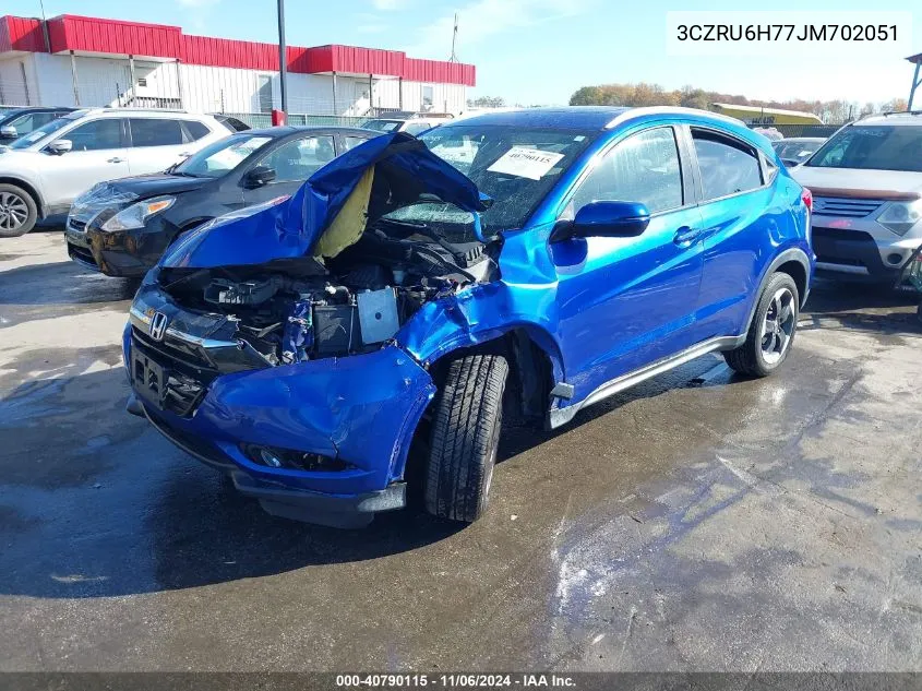 2018 Honda Hr-V Ex-L VIN: 3CZRU6H77JM702051 Lot: 40790115