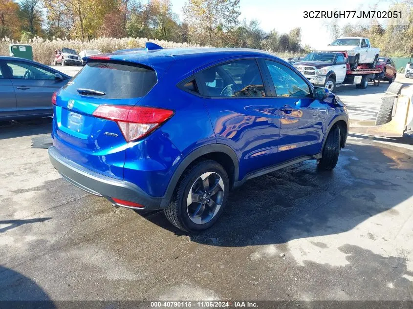 2018 Honda Hr-V Ex-L VIN: 3CZRU6H77JM702051 Lot: 40790115