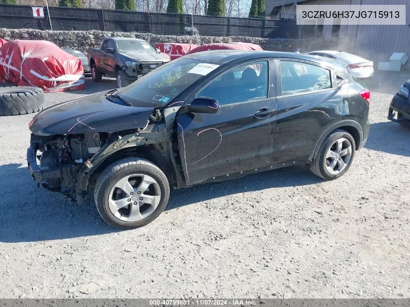 2018 Honda Hr-V Lx VIN: 3CZRU6H37JG715913 Lot: 40799801