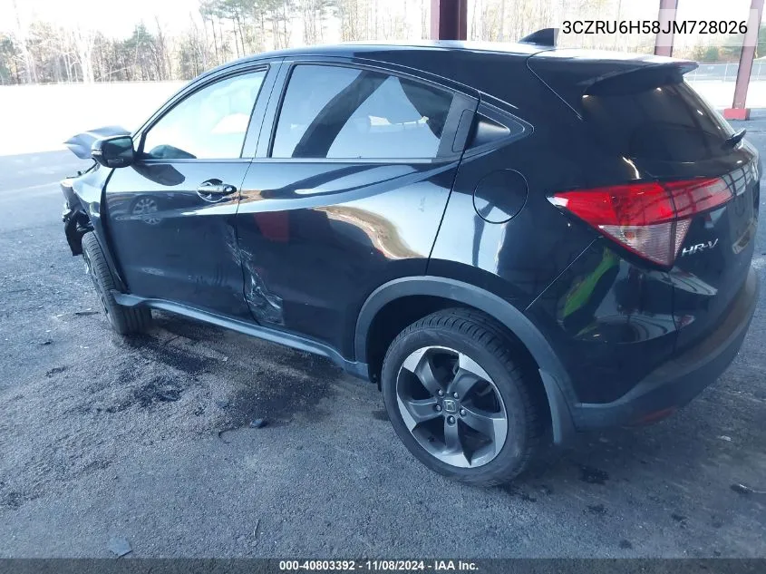 2018 Honda Hr-V Ex VIN: 3CZRU6H58JM728026 Lot: 40803392