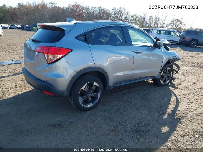 2018 Honda Hr-V Ex-L VIN: 3CZRU6H77JM700333 Lot: 40804430