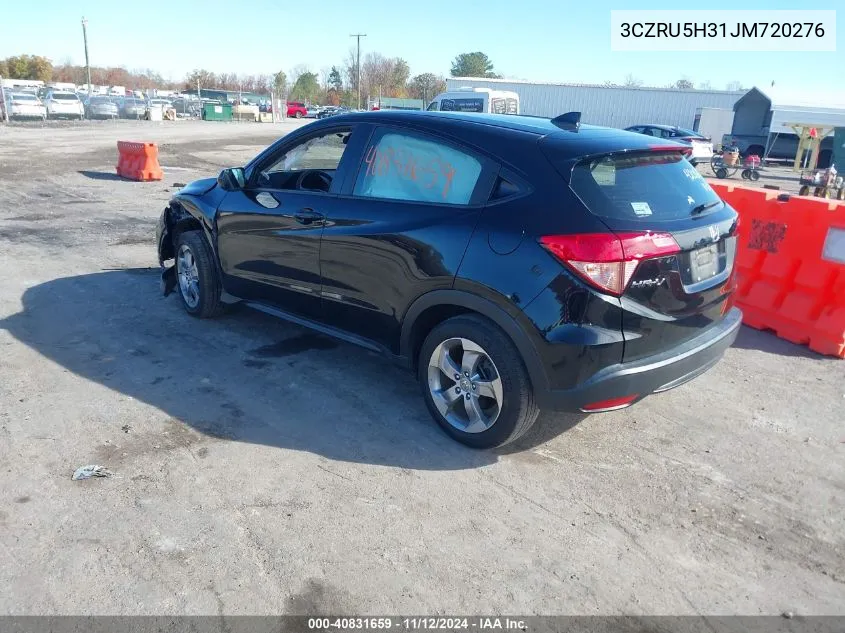 2018 Honda Hr-V Lx VIN: 3CZRU5H31JM720276 Lot: 40831659