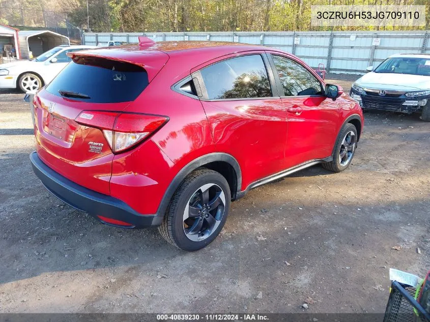 2018 Honda Hr-V Ex VIN: 3CZRU6H53JG709110 Lot: 40839230