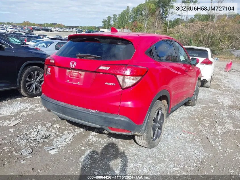 2018 Honda Hr-V Ex VIN: 3CZRU6H58JM727104 Lot: 40864426