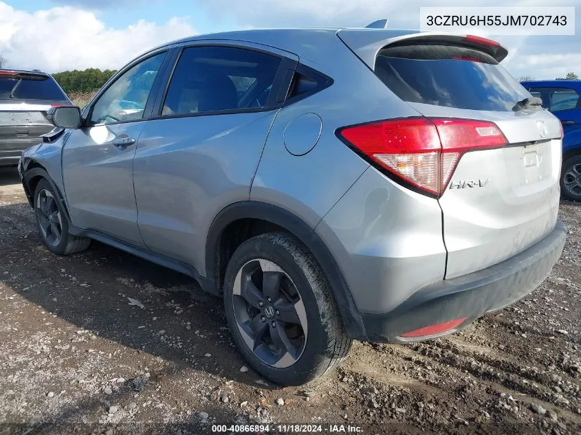 2018 Honda Hr-V Ex VIN: 3CZRU6H55JM702743 Lot: 40866894