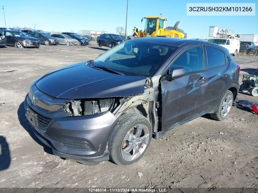 2019 Honda Hr-V VIN: 3CZRU5H32KM101266 Lot: 12149314