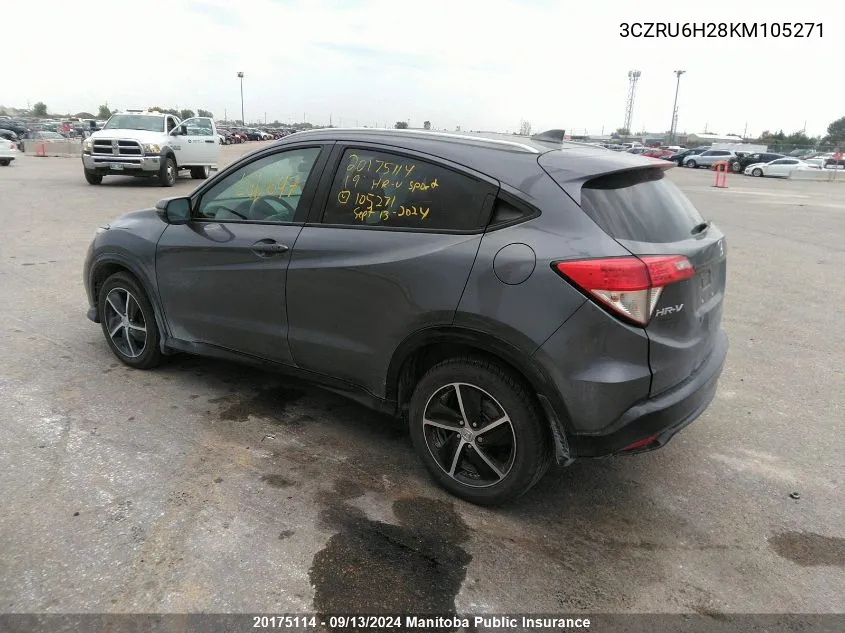 3CZRU6H28KM105271 2019 Honda Hr-V Sport