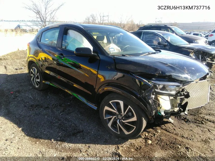 2019 Honda Hr-V Sport VIN: 3CZRU6H13KM737716 Lot: 38860210