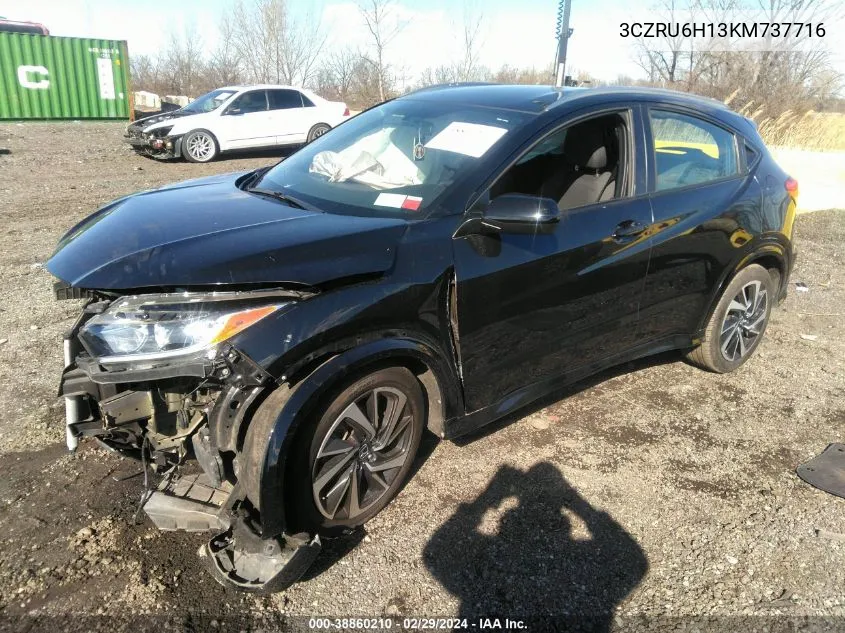 2019 Honda Hr-V Sport VIN: 3CZRU6H13KM737716 Lot: 38860210