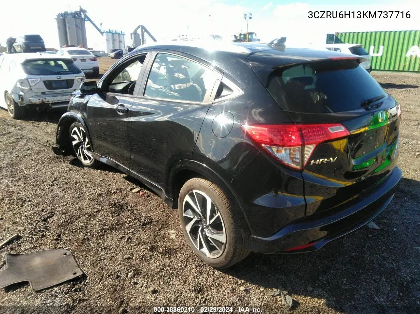 2019 Honda Hr-V Sport VIN: 3CZRU6H13KM737716 Lot: 38860210