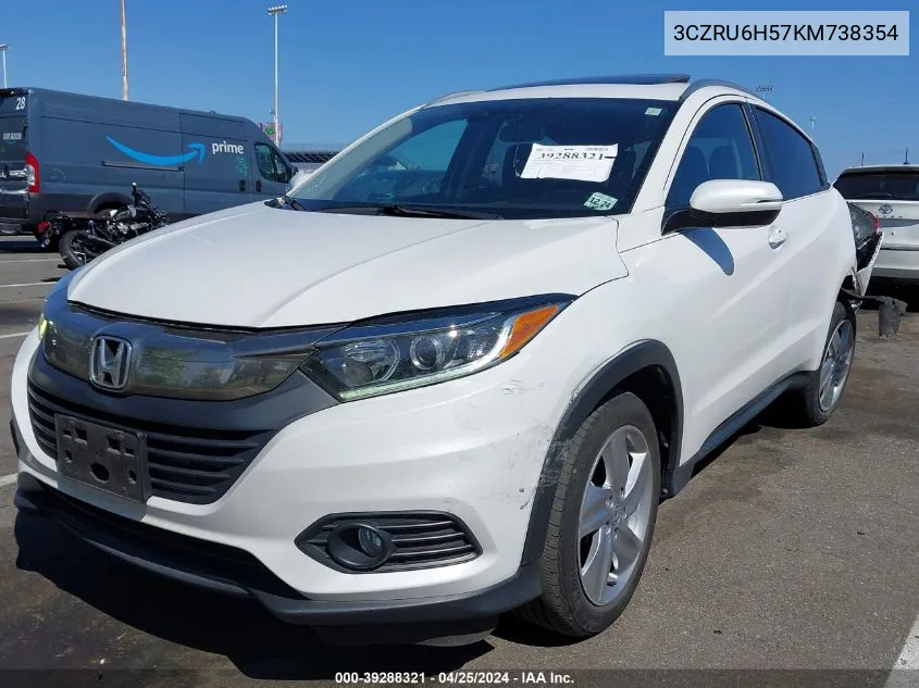 2019 Honda Hr-V Ex VIN: 3CZRU6H57KM738354 Lot: 39288321