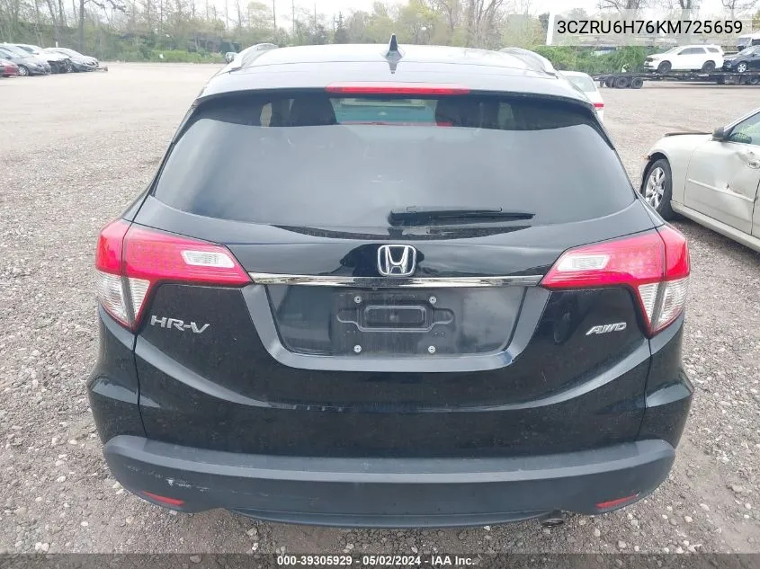 2019 Honda Hr-V Ex-L VIN: 3CZRU6H76KM725659 Lot: 39305929