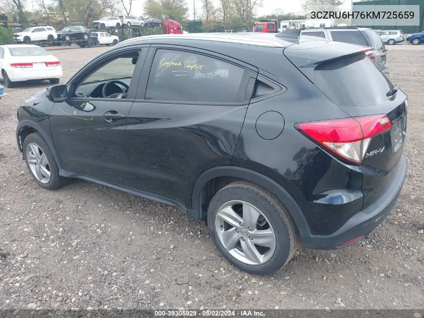 2019 Honda Hr-V Ex-L VIN: 3CZRU6H76KM725659 Lot: 39305929